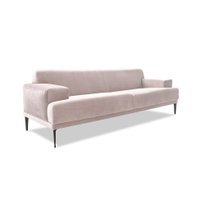 Sofá 4 Lugares Vito Veludo Bege 250 cm