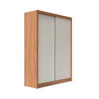 Guarda-Roupa Solteiro Montclair Flex 2 Portas 4 Gavetas Off White e Canela