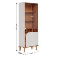 Cristaleria e Buffet Jurerê 7 PT Off White e Freijó