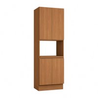 Paneleiro Valence com 1 Nicho 4 Portas Canela