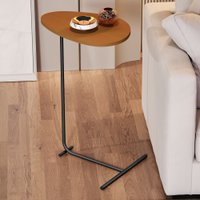Mesa de Canto Orgânica Alamanda Nature/Preto - Jb Bechara