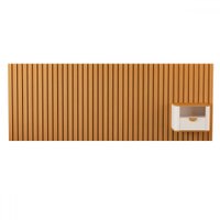 Cabeceira King Buriti 1 Gaveta Ripado Off White/Nature - Jb Bechara