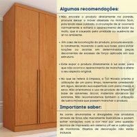 Guarda-Roupa Casal Paradiso sem Pés 6 Portas 4 Gavetas Cinamomo 270 cm