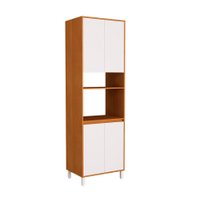 Paneleiro Denver 4 Portas Freijó e Branco