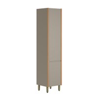 Paneleiro Allure 2 Portas Gris e Jequitibá