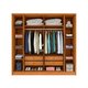 Guarda-Roupa Casal Vicenzo com Pés 6 Portas 4 Gavetas Cinamomo e Off White