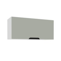 Armário Aéreo Meena 1 Porta Verde e Branco