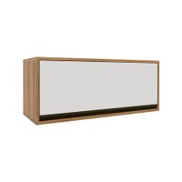 Armário Aéreo Confort 1 Porta Cinamomo e Off White 80 cm