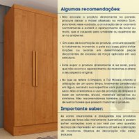 Guarda-Roupa Casal Vietri com Pés 6 Portas 4 Gavetas Cinamomo