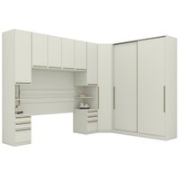 Quarto Casal Modulado 5 Pecas Seletto Areia Henn