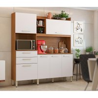 Kit de Cozinha Select 6 Portas 2 Gavetas Amendola e Branco