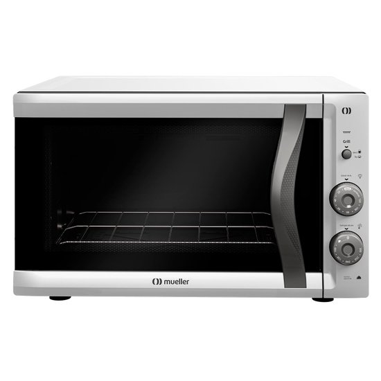 Forno Elétrico de bancada Mueller 50 litros e Vidro Duplo MFB50F Branco