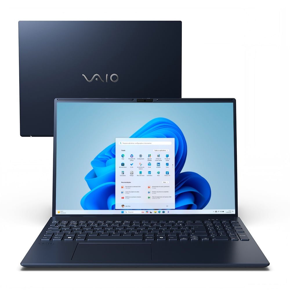 Notebook - Vaio Vjfe69f11x-b0421h Amd Ryzen 5 5625u 2.30ghz 8gb 256gb Ssd Amd Radeon Graphics Windows 11 Home Fe16 16