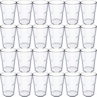 Jogo 24 Copos 400ml de Plástico Para Servir Suco Água Bebidas Escola Restaurante Eventos Ou