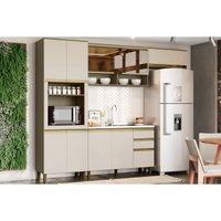 Kit Cozinha Modulada 4 Peças Connect (2Aéreos+1Balcão+1Paneleiro) s/Pia C04P01 1 - Henn