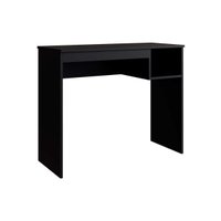 Mesa Computador Escrivaninha Noronha c/ 1 Nicho Preto - Genialflex