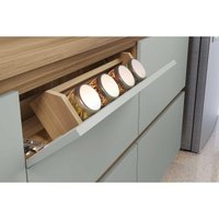 Kit de Cozinha Completa 9 Peças Rainha Gourmet (4Aéreos+4Balcões+1Paneleiro) C9P34 Nature/Verde - Nesher