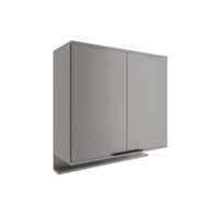 Armário Aéreo Cozinha Modulado Alpha 2502 c/ 2 Portas 80cm Cinza - Carraro