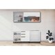 Kit Cozinha Modulada 5 Peças Manhattan (2 Aéreos + 2 Balcões + 1 Tampo p/ Cooktop 5 Bocas) C5P157 Branco - Herval