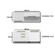Kit Cozinha Modulada 5 Peças Manhattan (2 Aéreos + 2 Balcões + 1 Tampo p/ Cooktop 5 Bocas) C5P157 Branco - Herval