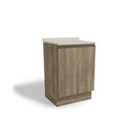 Balcão Cozinha p/ Cooktop c/ Tampo Maxxi G742 c/ 1 Porta 60cm Nogal/Orion - Kappesberg
