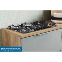 Cozinha Modulada Nesher Marquesa 6 Peças (3Aéreos+3Balcões) C6P42 Nature/Verde-Nesher