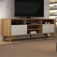 Rack para TV Até 65 Polegadas Mariana 2 Portas Cinamomo/Off White - Valdemóveis