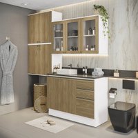 Conjunto para Banheiro Kappesberg Celeste 4 Peças Branco 200cm