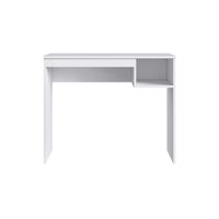 Mesa Computador Escrivaninha Noronha c/ 1 Nicho Branco - Genialflex