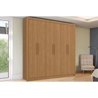 Guarda Roupa Casal 6 Portas e 2 Gavetas M569 Canela - Kappesberg