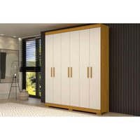 Guarda Roupa Casal 6 Portas e 2 Gavetas Lana Cinamomo/Off White - ACP