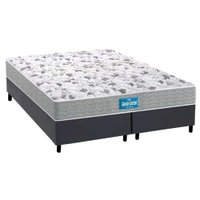 Cama Box King: Colchão Espuma D45 Probel Anatômico Guarda Costas Próextreme Plus + Base CRC Courano Gray (193x203)