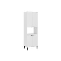 Torre Quente de Cozinha Paneleiro Alpha 2514 c/ 1 Forno e 4 Portas 70cm Branco - Carraro