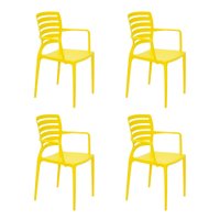 Conjunto de 4 Cadeiras Plásticas Tramontina Sofia