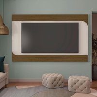 Painel com Suporte para TV até 86 Polegadas 220cm Multimóveis CR45315 Pinho/Off White