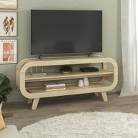 Rack para TV até 60 Polegadas 133,5cm com Pés Retrô Multimóveis CR45328 Naturale