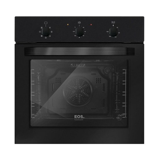 Forno Elétrico de Embutir EOS 65 Litros Convection Porta de Vidro All Black EFE651ECP 220V