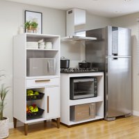 Cozinha Compacta Vila Velha 1 Porta 1 Gaveta Branco - Panorama Móveis