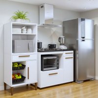 Cozinha Compacta Contagem 3 Portas 2 Gavetas Branco - Panorama Móveis