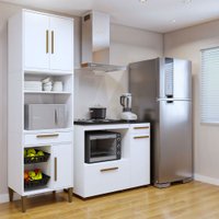 Cozinha Compacta Teresinha 5 Portas 2 Gavetas 2647 Branco - Panorama Móveis