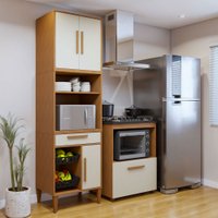 Cozinha Compacta João Pessoa 4 Portas 1 Gaveta Branco - Panorama Móveis