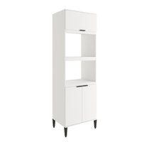 Torre Quente Miami para 1 Forno 1 Microondas 3 Portas Carraro Branco