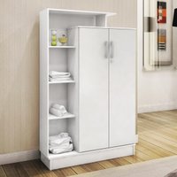 Sapateira Multiuso 2 Portas com Chave 91cm Multimóveis CR35293 Branco