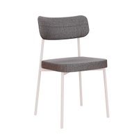 Cadeira Mona Polipropileno Cinza e Branca