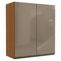 Armario Aereo 2P Vidro 80 cm MDP Maxxi G765 Canela Kappesberg