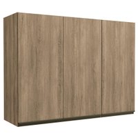 Armario Aereo 3 Portas 120 cm MDP Maxxi G766 Nogal Kappesberg