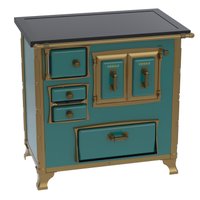 Fogao a Lenha Venax GII n 1 Renaissance Premium Turquesa SD