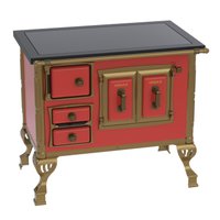 Fogao a Lenha Venax GII n 1 Colonial Premium Vermelho SD