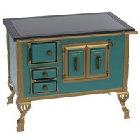 Fogao a Lenha Venax GII n 2 Colonial Premium Turquesa SD
