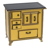 Fogao a Lenha Venax GII n 1 Renaissance Premium Amarelo SD